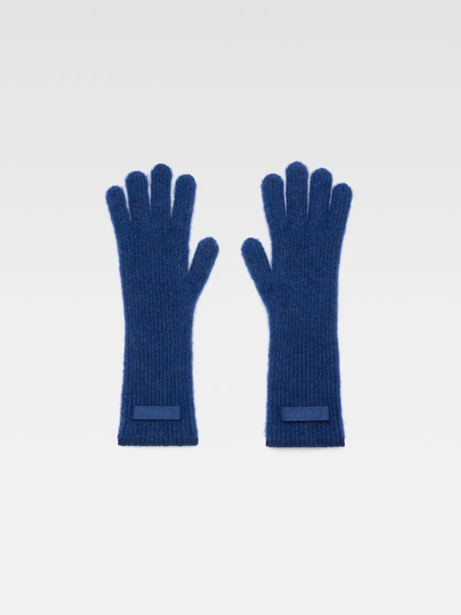 

Перчатки с логотипом Grgrain Les Gants Gr Grain Jacquemus, темно-синий