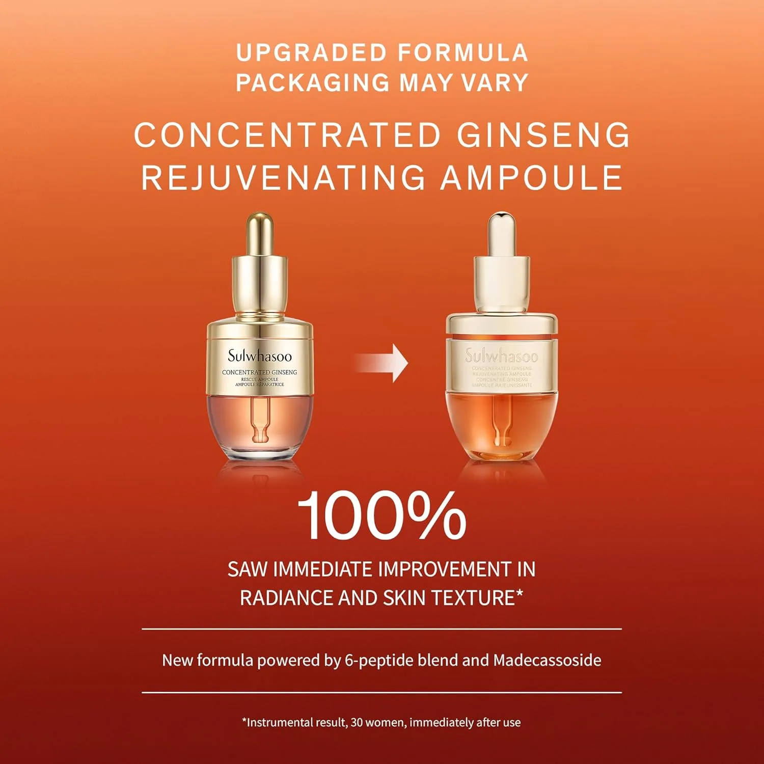 Тоник SULWHASOO — Ампула Concentrated Ginseng Rejuvenating Ampoule - корейский женьшень и пептиды для — фото 2