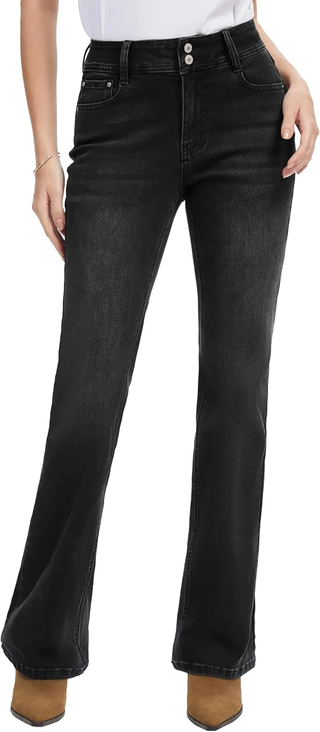 

Джинсы Bootcut для высоких женщин, Mid-Rise, Stretchy Denim Tallemon