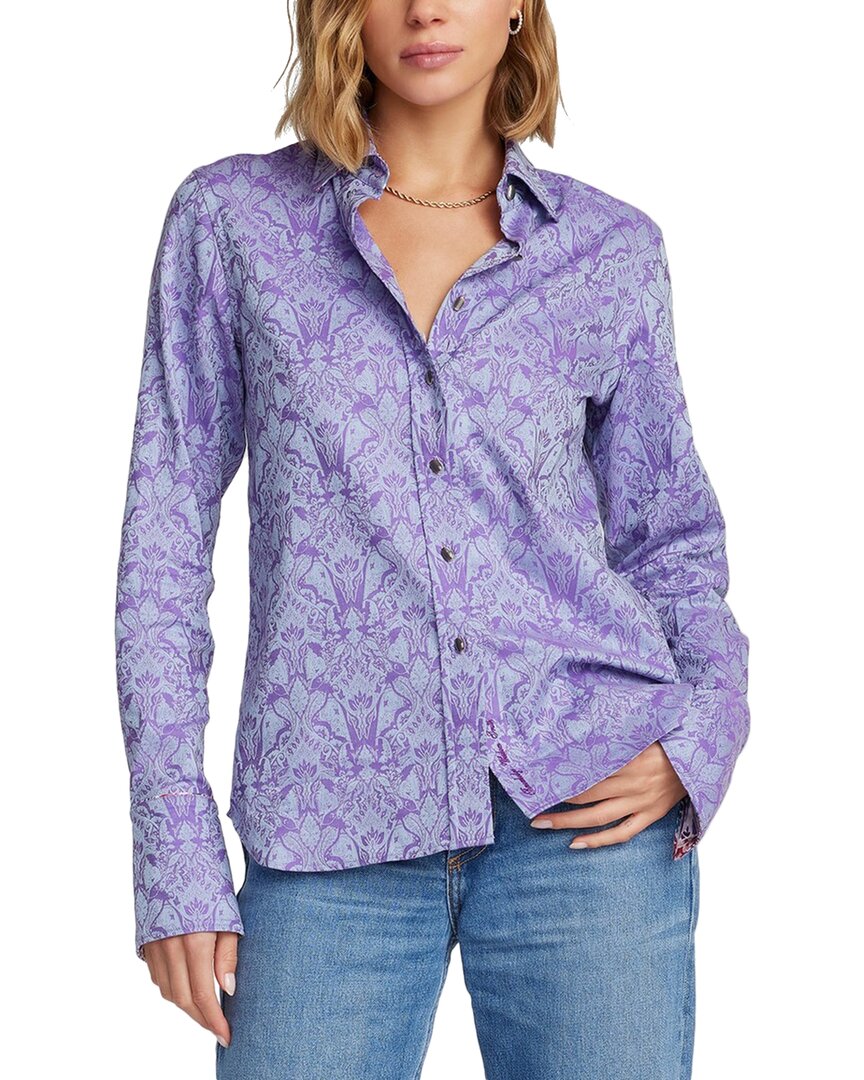 

Рубашка Роберта Грэма Присциллы Robert Graham, цвет lilac