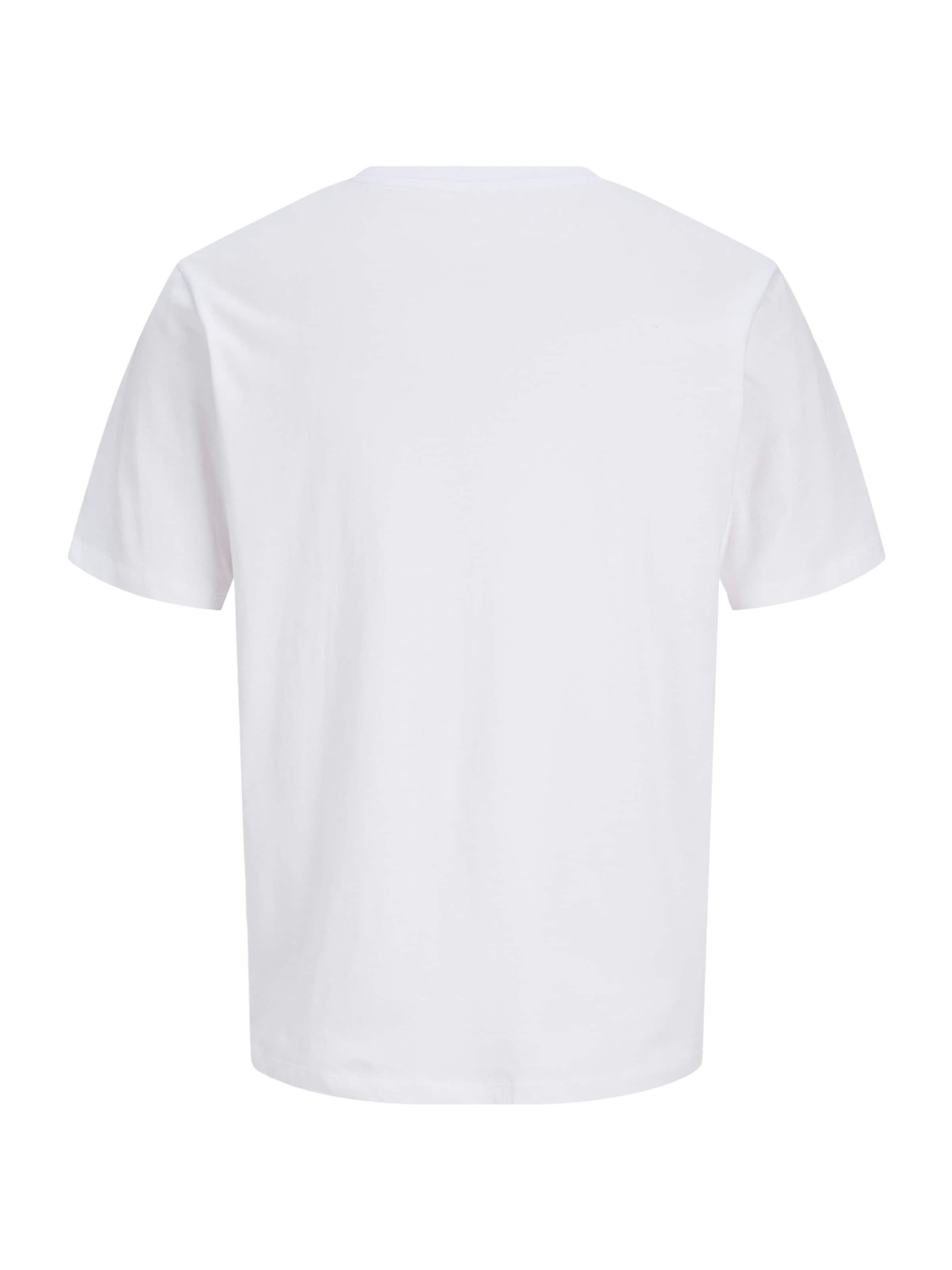 Jack & Jones Junior Футболка 'JJDEVIN DAYTONA' в белом цвете — фото 2