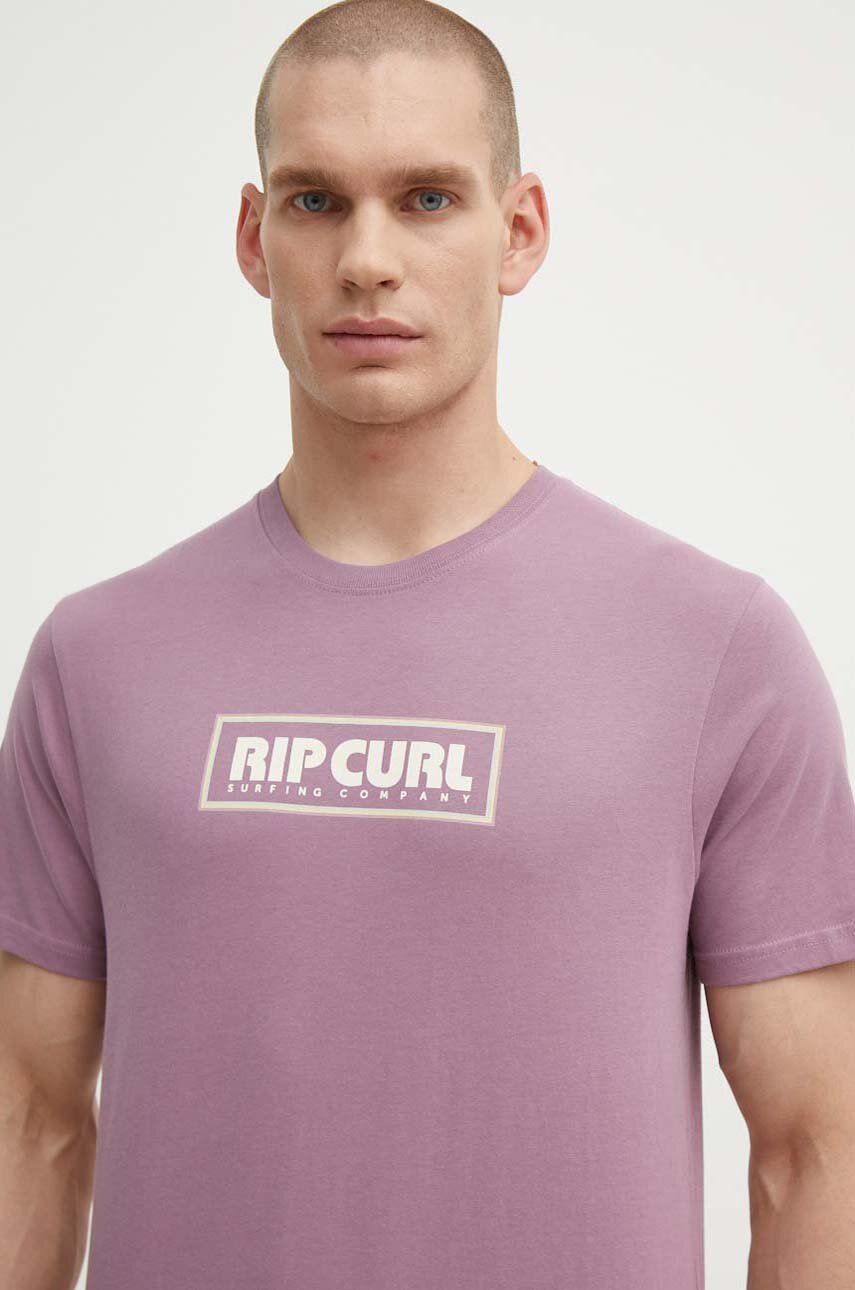 

Хлопковая футболка Rip Curl, фиолетовый