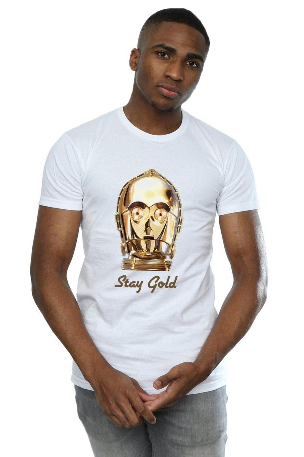 

Футболка Stay Gold C-3PO «Восхождение Скайуокера» Star Wars, белый