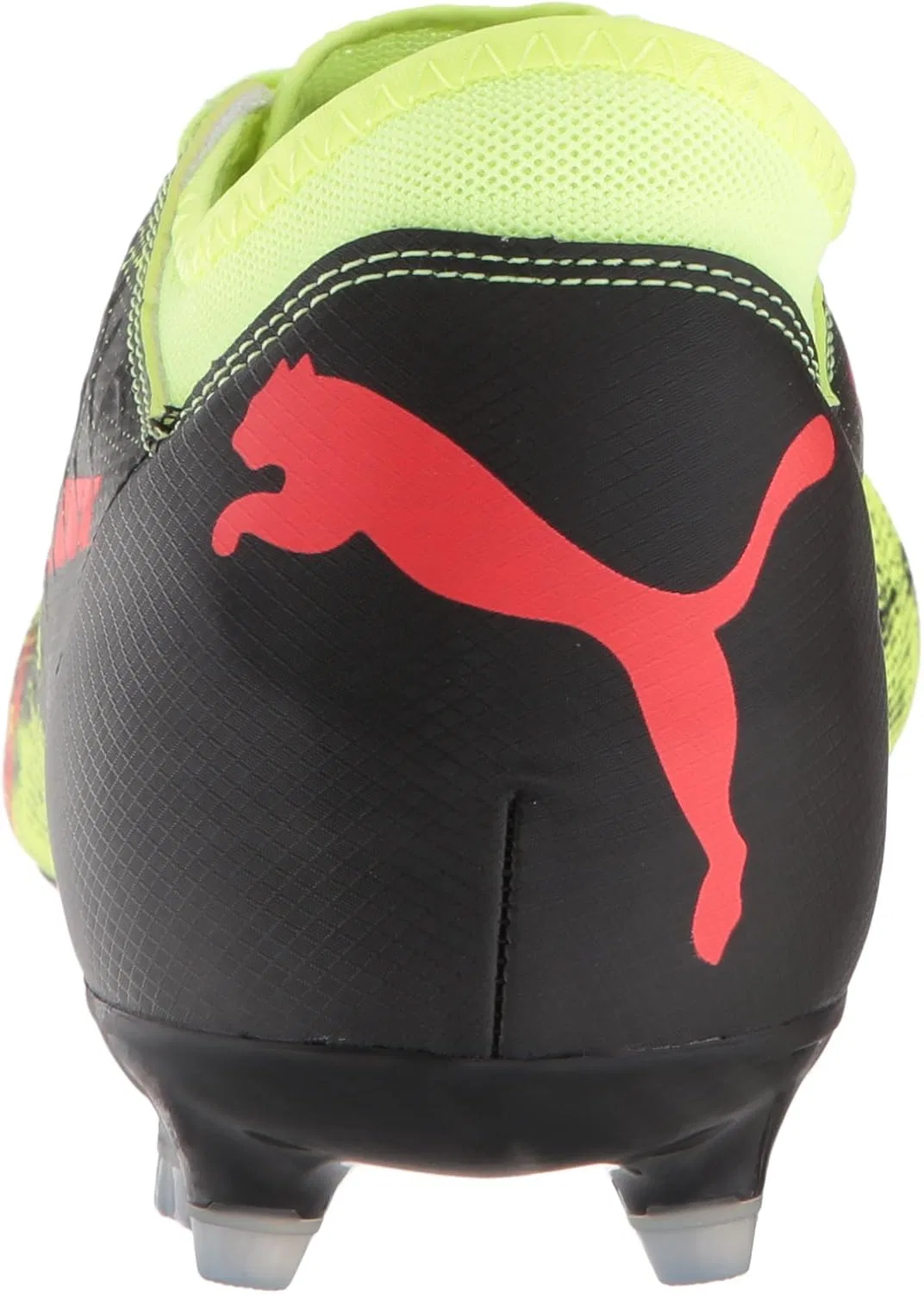 Кроссовки PUMA Herren Future 18.4 с твердым искусственным покрытием Fußballschuh, Fizzy Yellow Red Blast Puma Black — фото 3