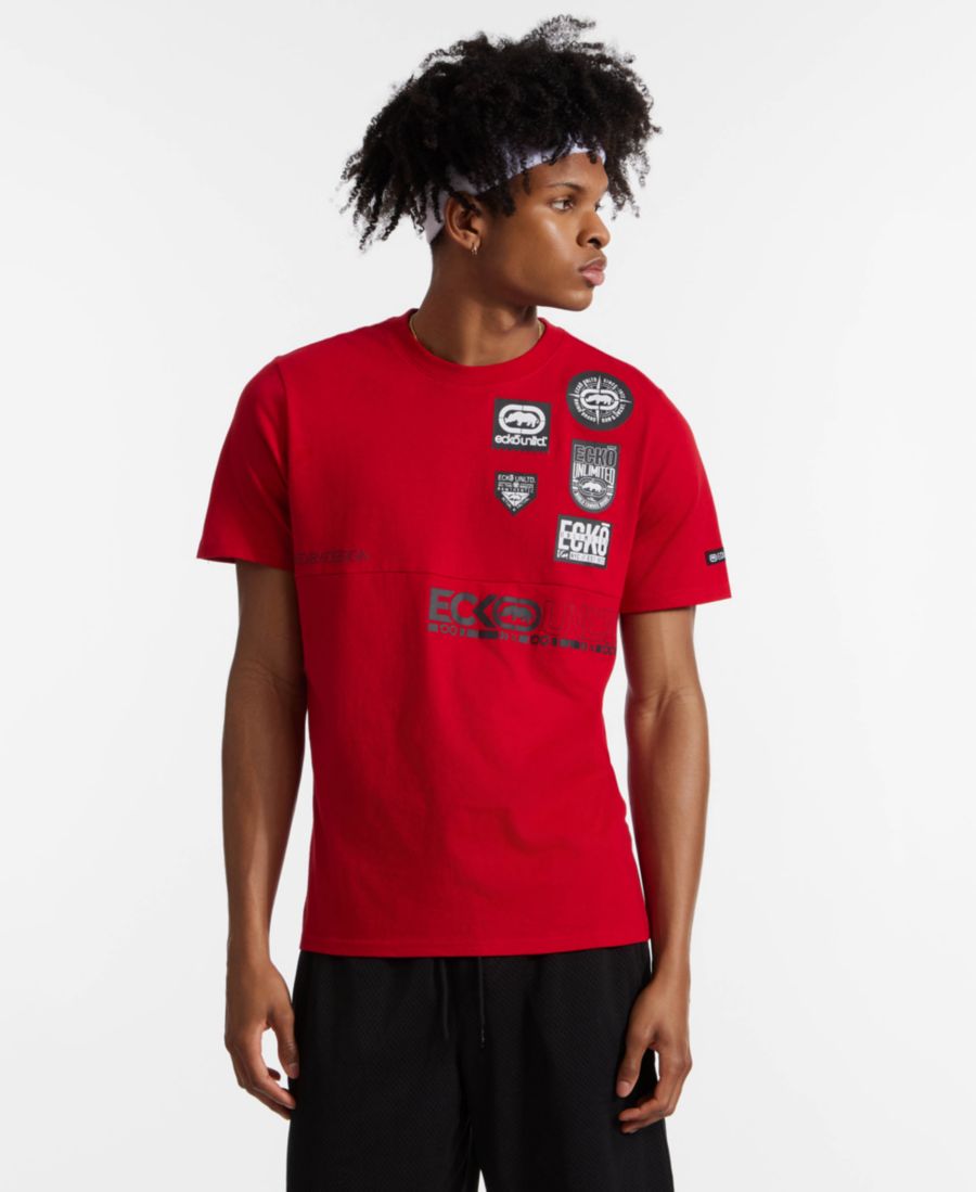 

Мужская трикотажная футболка с коротким рукавом Memento Ecko Unltd, True Red