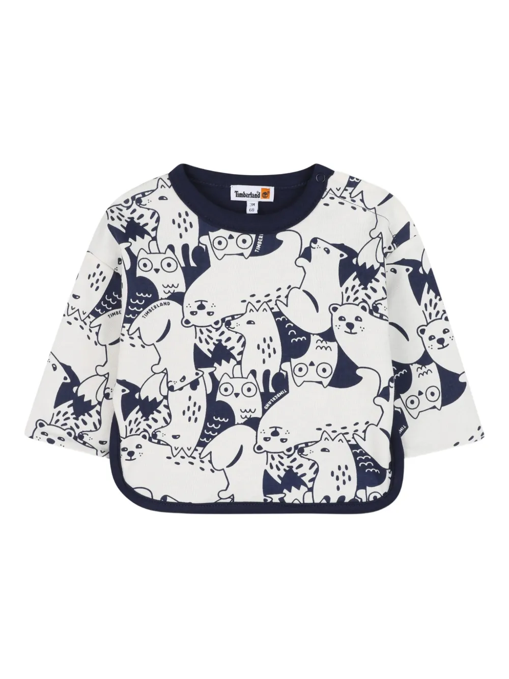 

Двусторонний хлопковый спортивный костюм Timberland Kids, синий