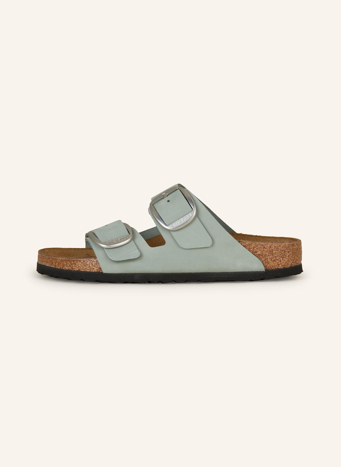 Мюли аризона большая пряжка lenb Birkenstock, зеленый — фото 4