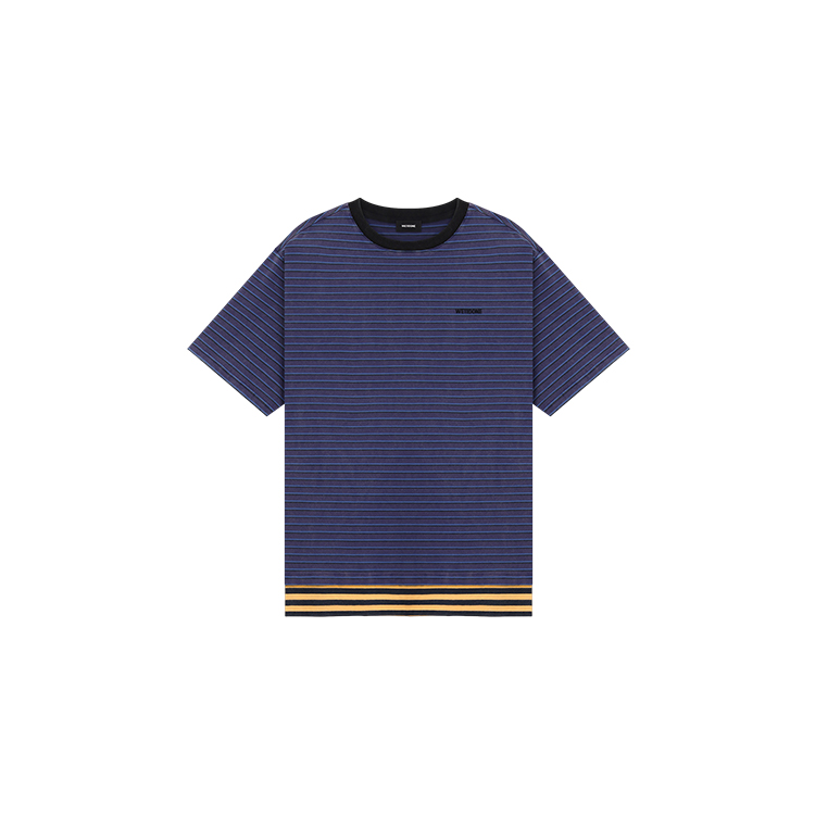 

WE11DONE Футболки Unisex Blue Crew Neck Straight Fit, Синий, WE11DONE Футболки Unisex Blue Crew Neck Straight Fit