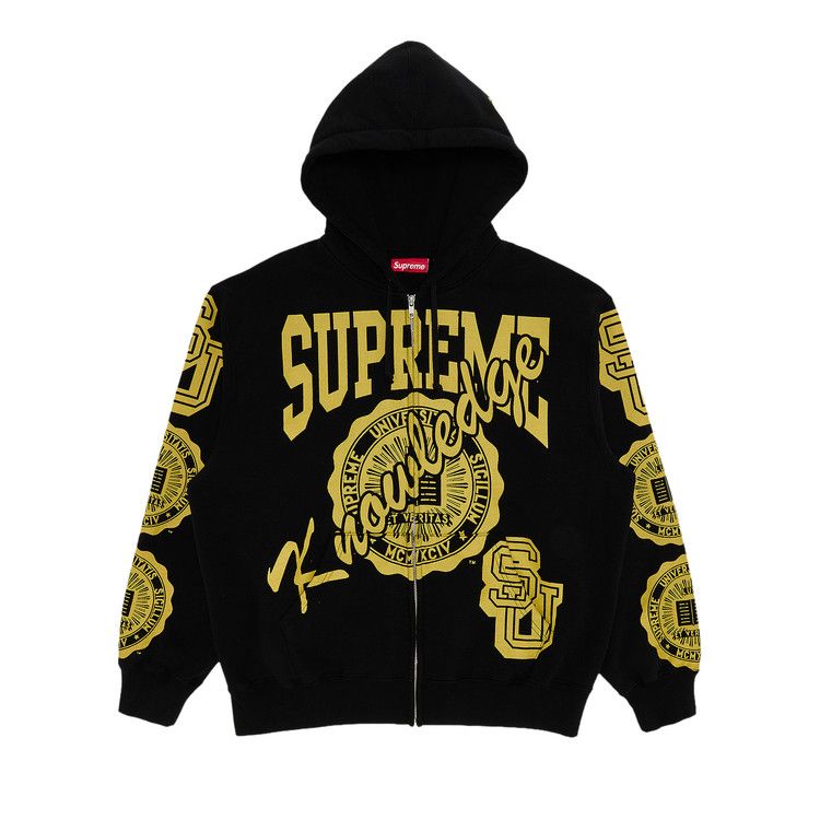 

Толстовка Supreme Knowledge Reigns Zip Up Hooded Sweatshirt, Black