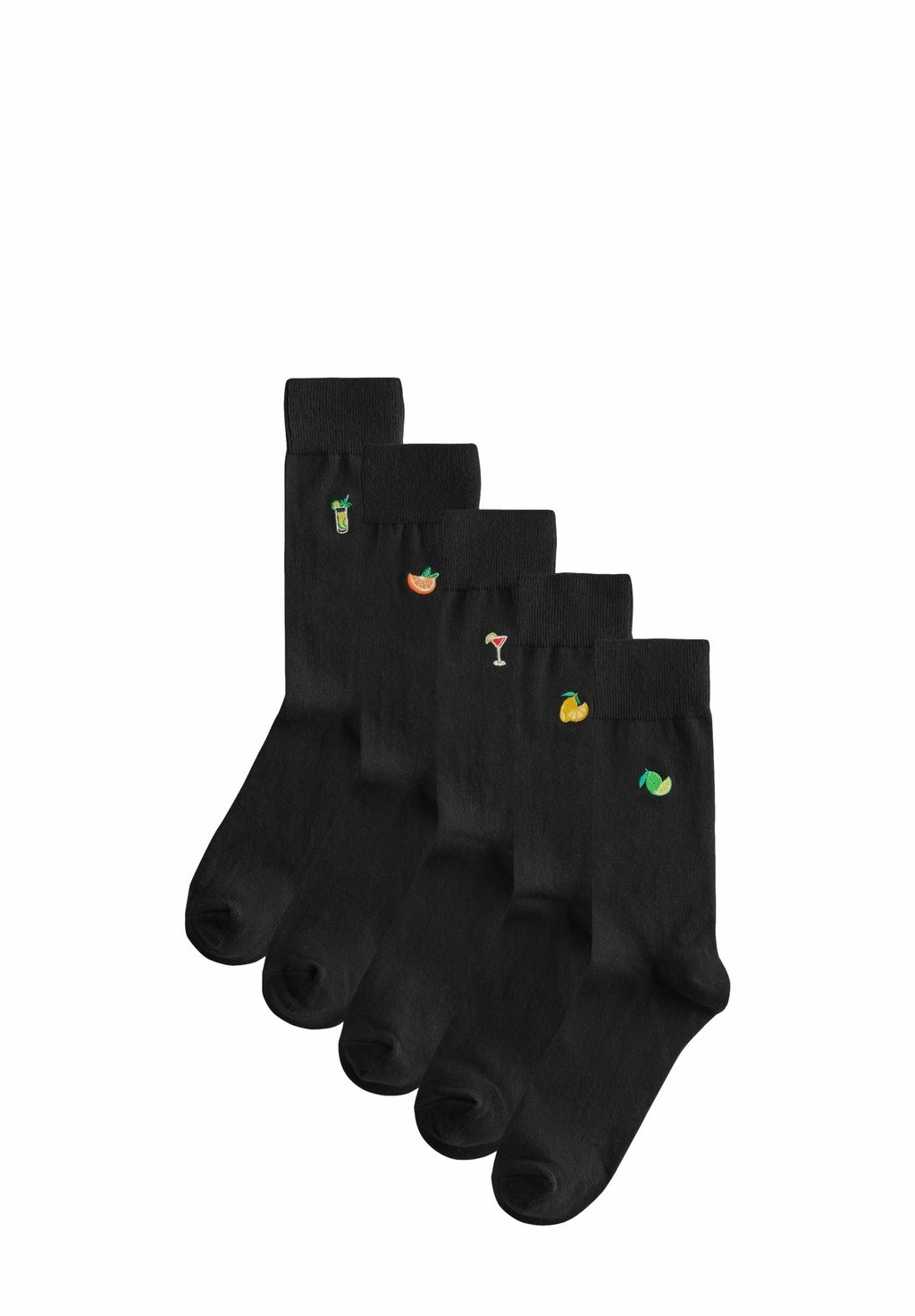 

Носки EMBROIDERED FIVE PACK Next, черный