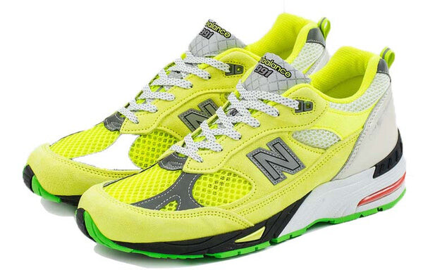 Кроссовки aries x 991 сделано в англии New Balance, желтый — фото 3