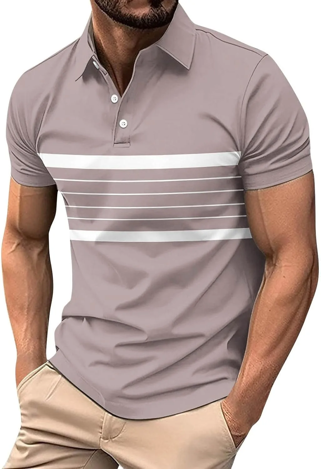 

Ymosrh мужская поло с коротким рукавом, цветной блок, размеры S-3XL