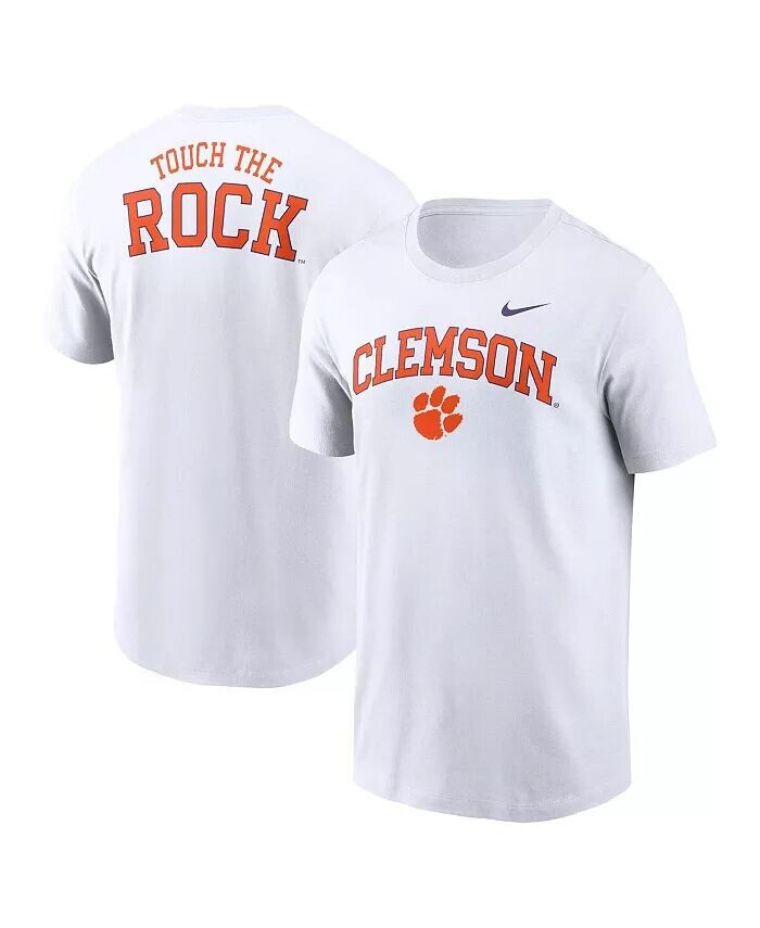 

Мужская белая футболка Clemson Tigers Blitz 2-Hit Nike