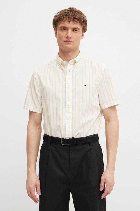 

Хлопковая рубашка Tommy Hilfiger, желтый
