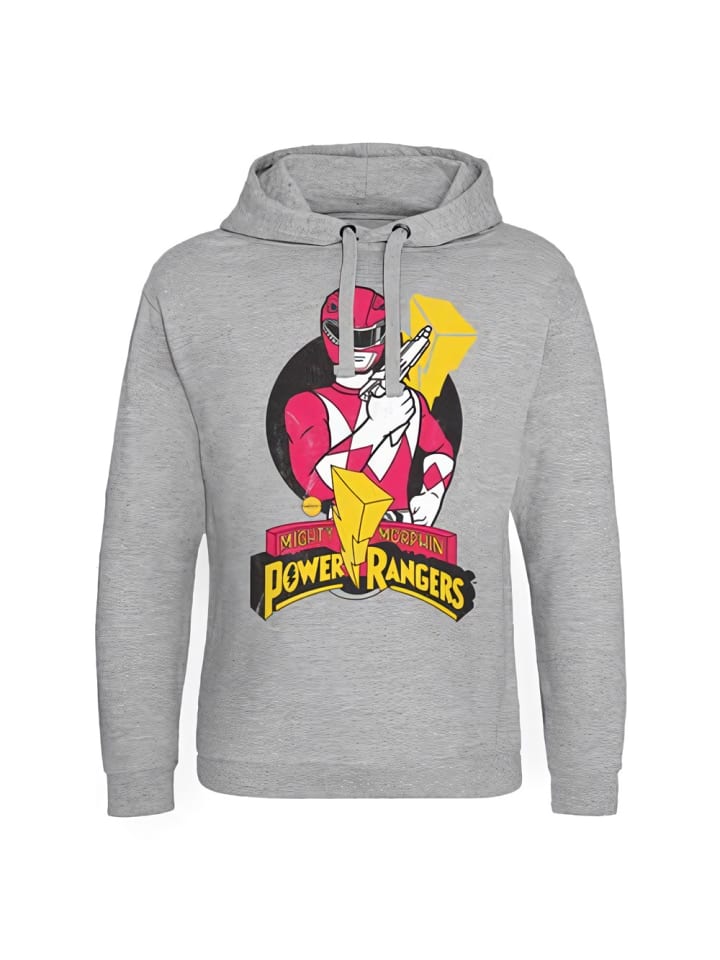 

Толстовка с капюшоном Red Ranger Pose Epic Hoodie серого цвета Power Rangers