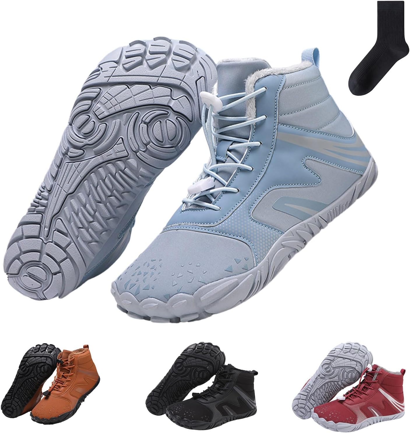 

Зимние походные босоножки, зимняя походная обувь, зимние походные ботинки, снегоступы с нулевым падением для женщин Miokuko, A-3 Men 14/16women