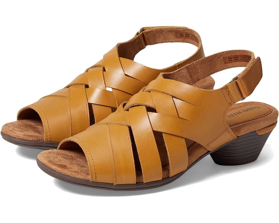 

Сандалии Cobb Hill Laurel Woven, цвет Honey Leather