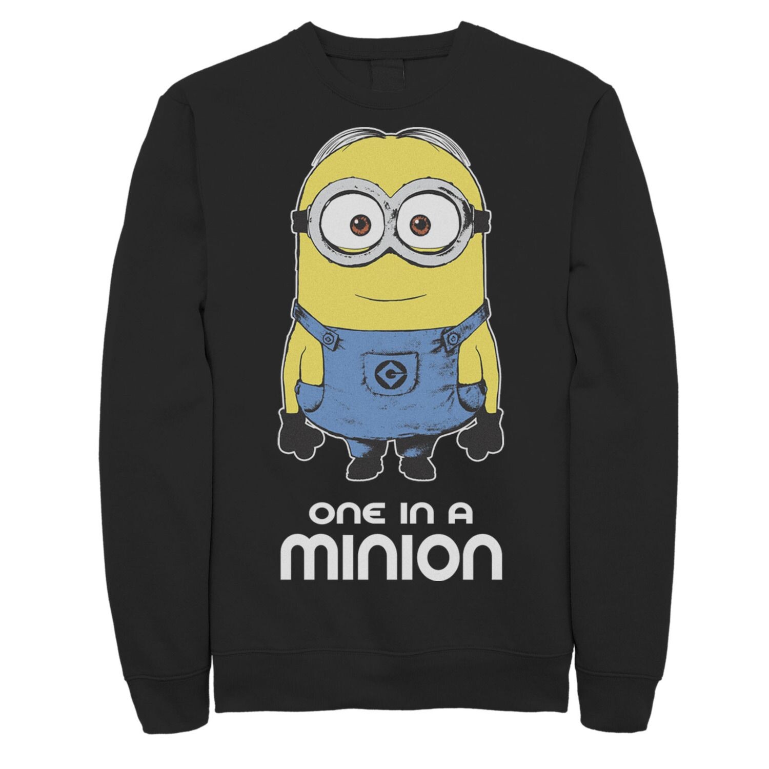 

Мужской флисовый пуловер с рисунком «Гадкий я» Minions Bob One In A Minion Licensed Character