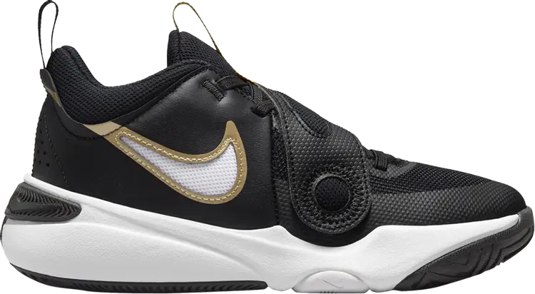 

Кроссовки Team Hustle D11 GS 'Black Metallic Gold', черный