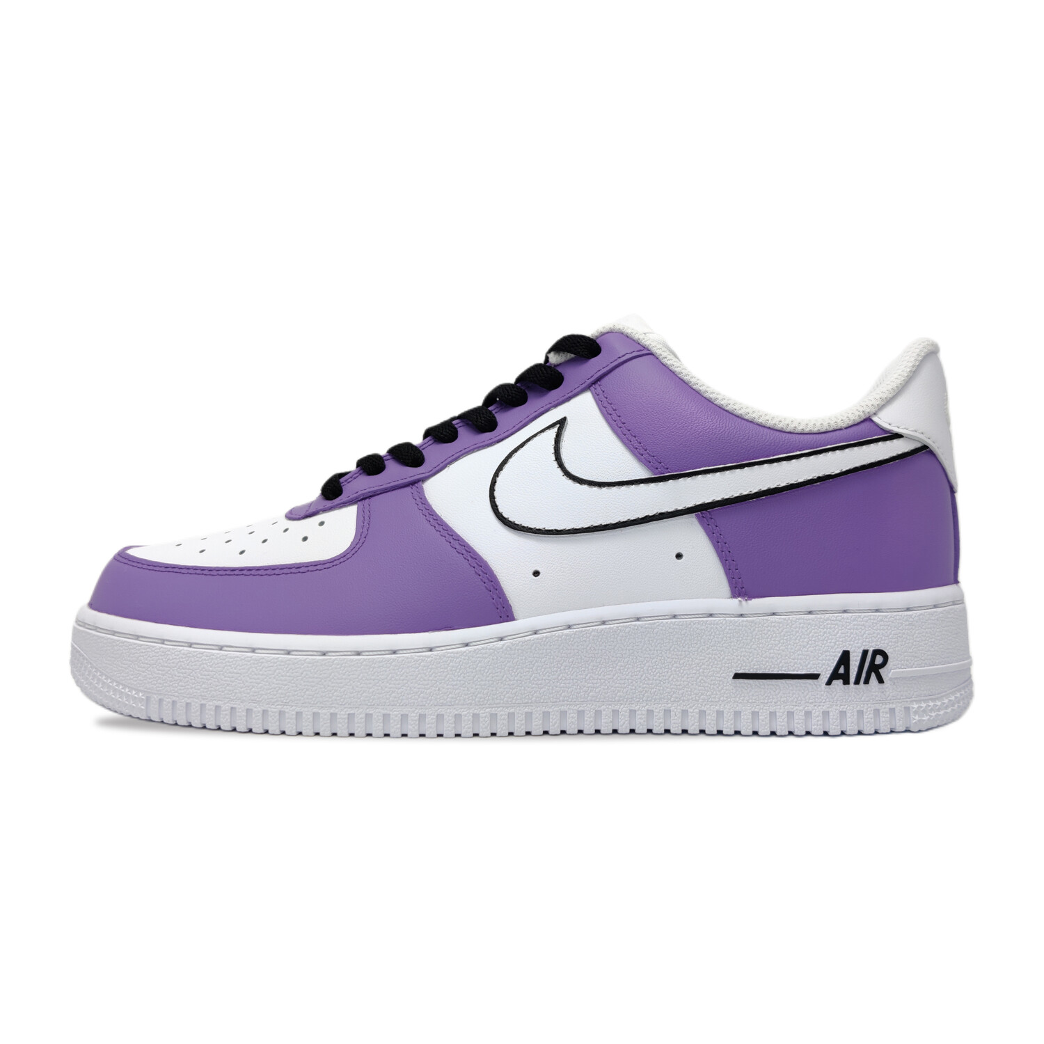 

Кроссовки Air Force 1 для скейтборда унисекс с низким верхом белого цвета Nike, фиолетовый