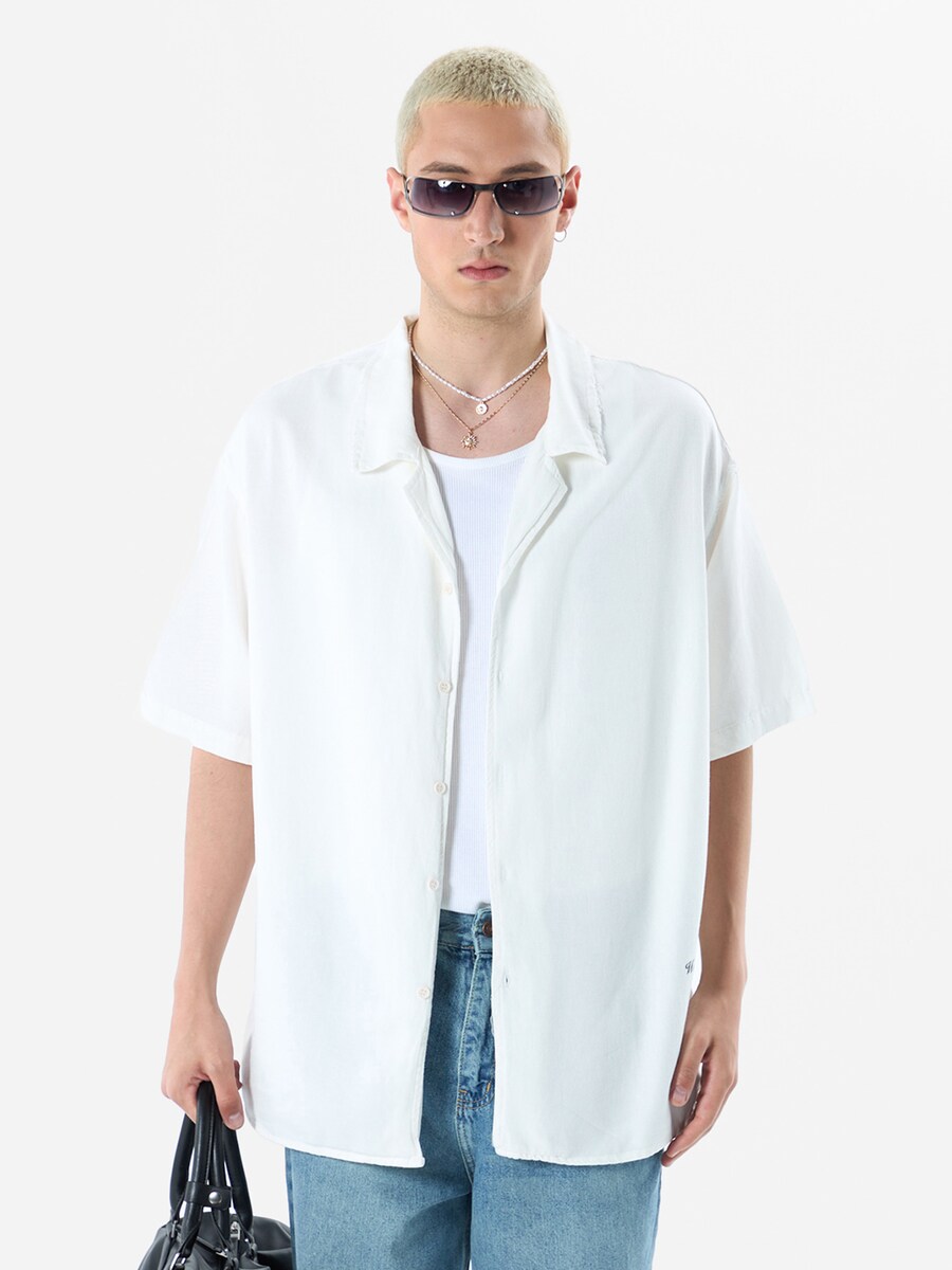 

Рубашка на пуговицах Comfort fit VAMOS CLO, белый