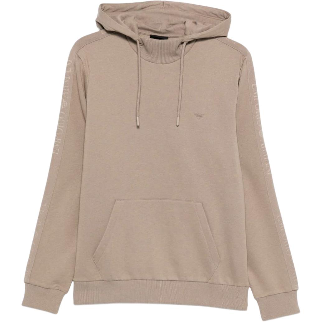 

Худи с вышитым логотипом EMPORIO ARMANI, коричневый