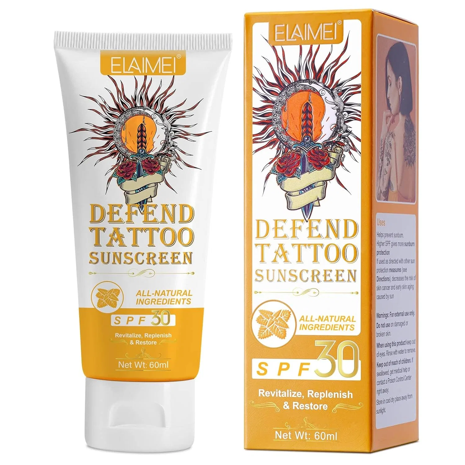Солнцезащитный крем для татуировок SPF50 Cckuloob