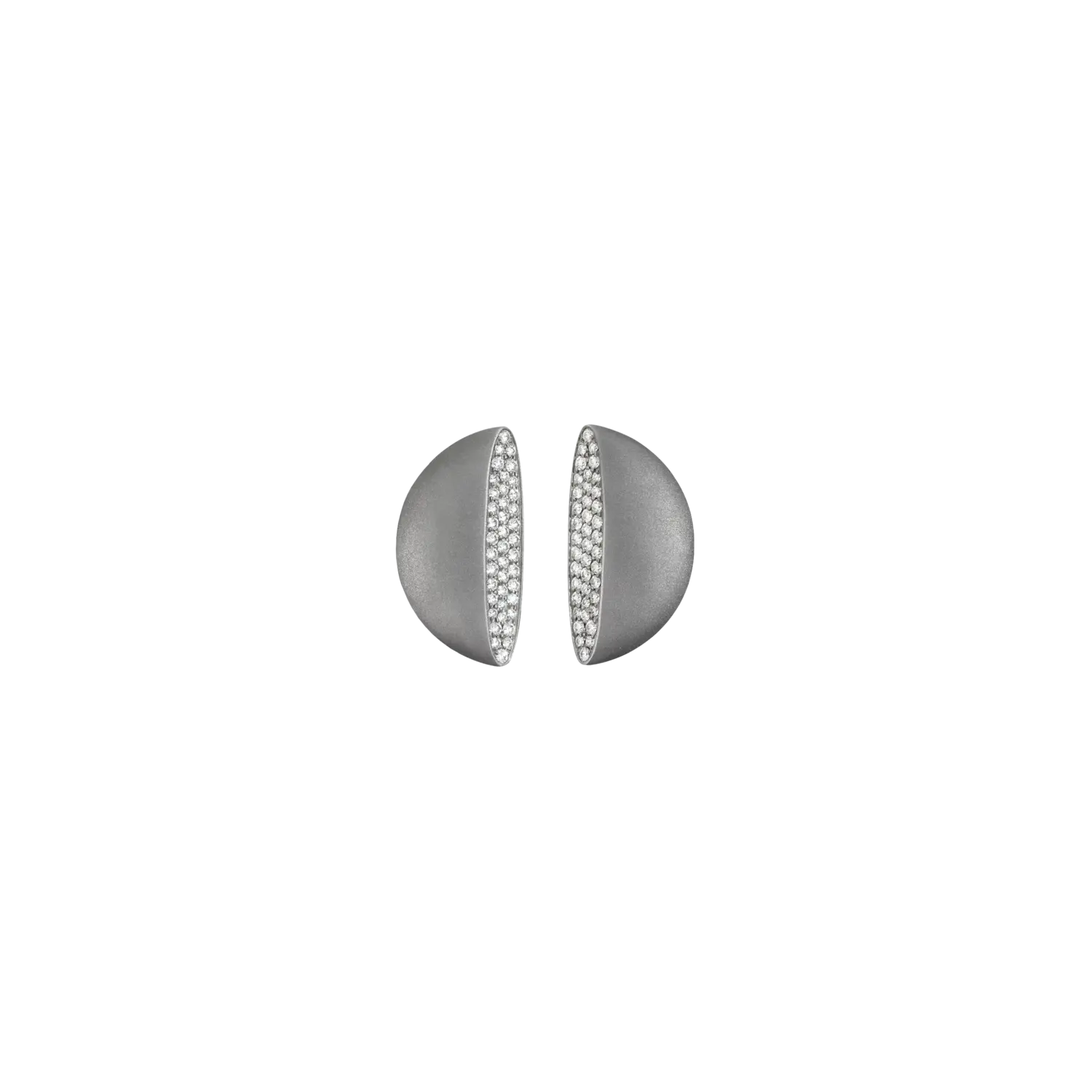 

Серьги миди eclipse из титана и бриллиантов Vhernier