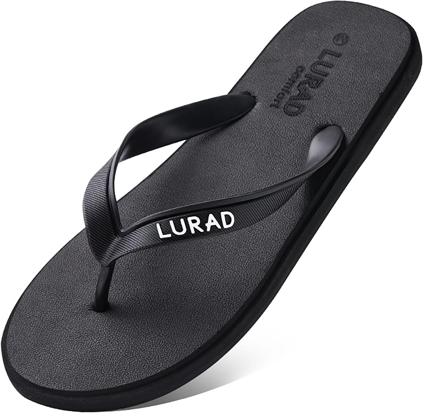 

Мужские сандалии и шлепанцы Oukisam для мужчин - нескользящие сандалии, летние тапочки, пляжная повседневная обувь с тонкими ремешками для мужчин - вьетнамки для мужчин, черный