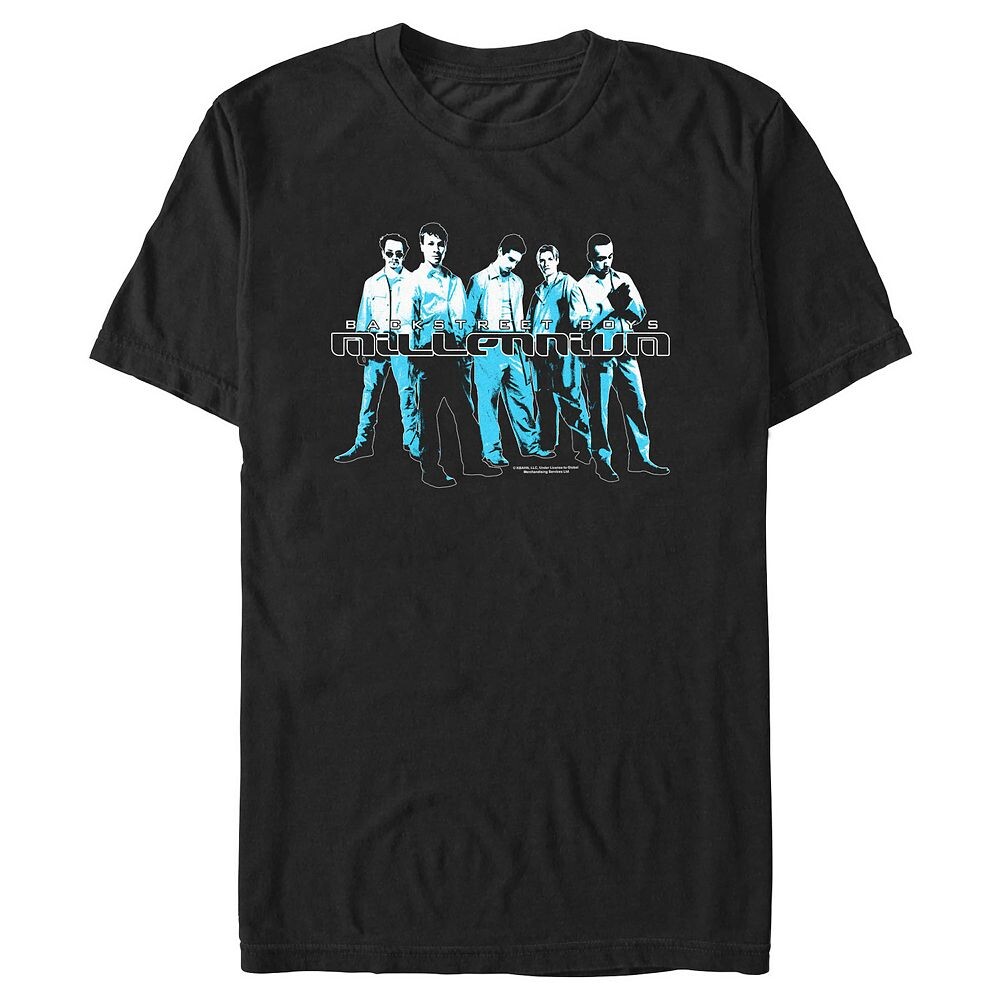 

Мужская футболка с графическим рисунком Backstreet Boys Millennium Design Licensed Character, черный
