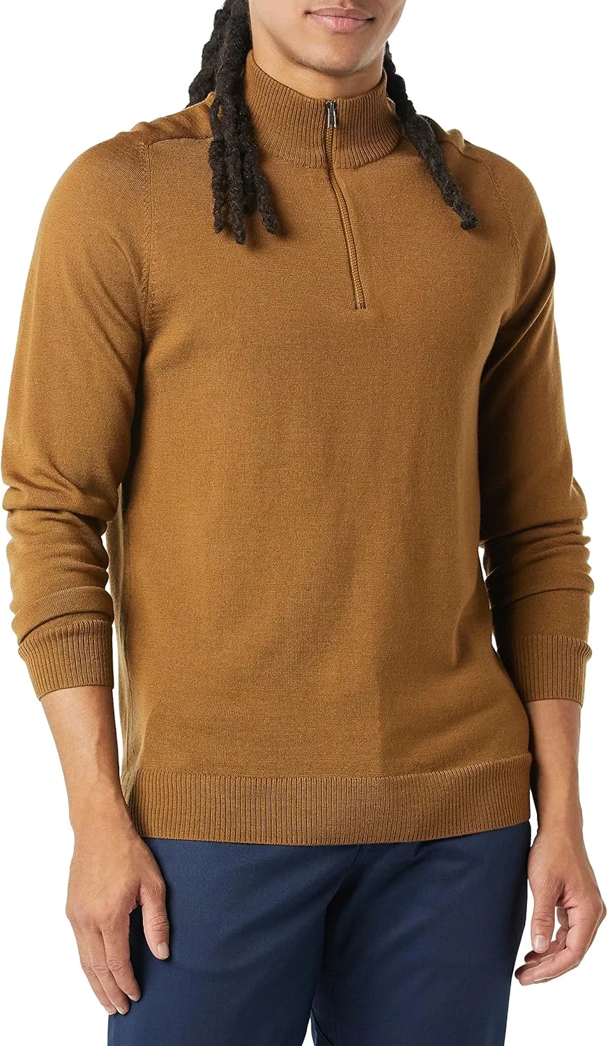 

Мужской свитер с воротником-стойкой и молнией до середины PARIS SUNDAY