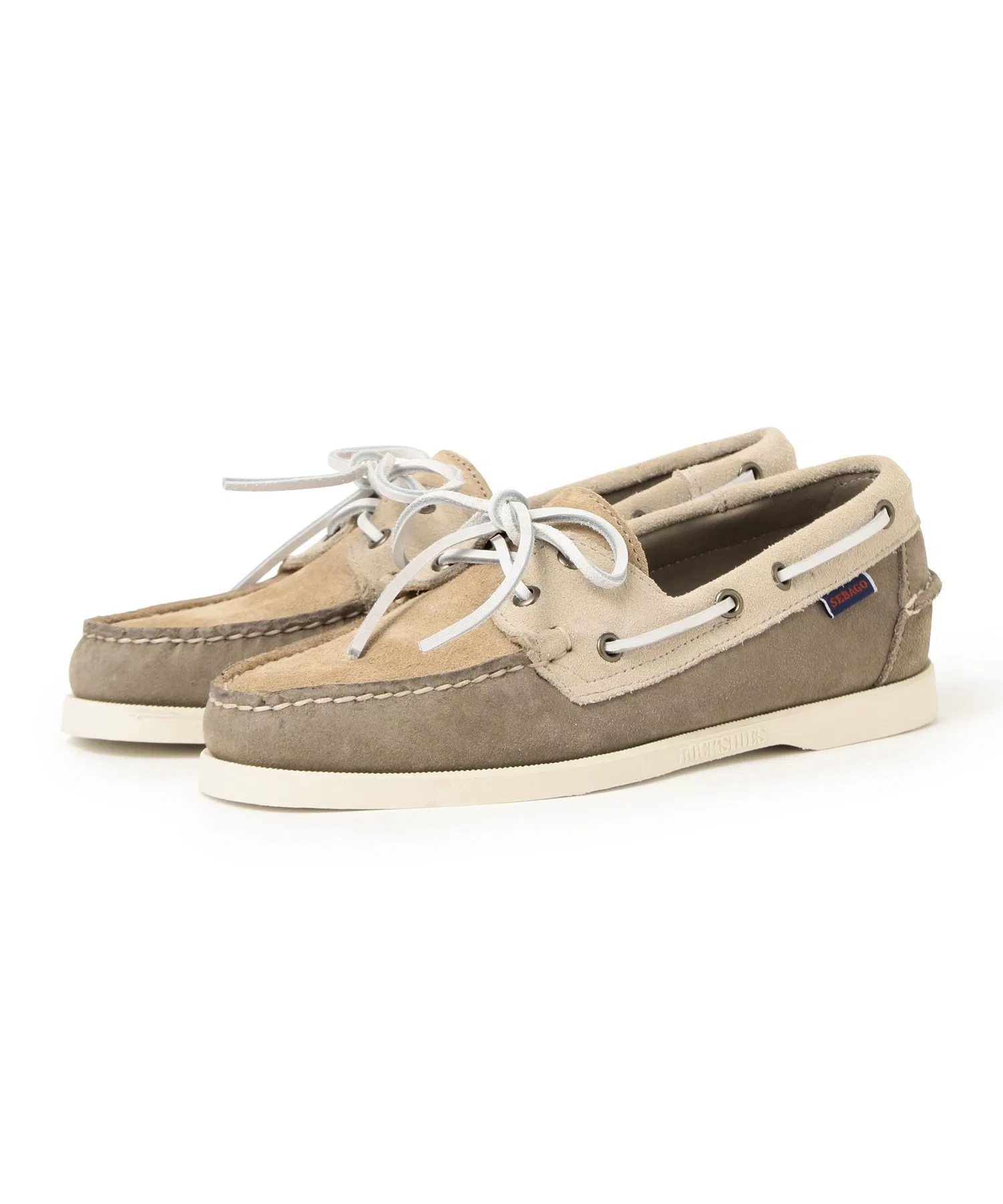 Мужские кожаные туфли SEBAGO TRC DECK бежевые