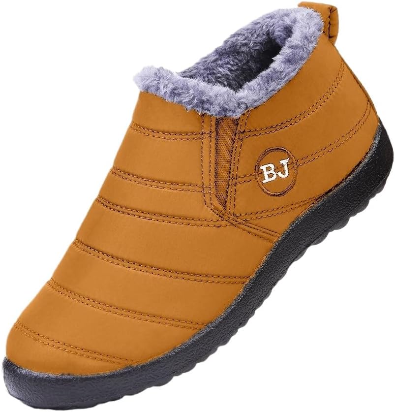 

Мужские зимние ботинки HCHCTRY, утепленные мехом, водонепроницаемые, удобные, с противоскользящей подошвой, желтый