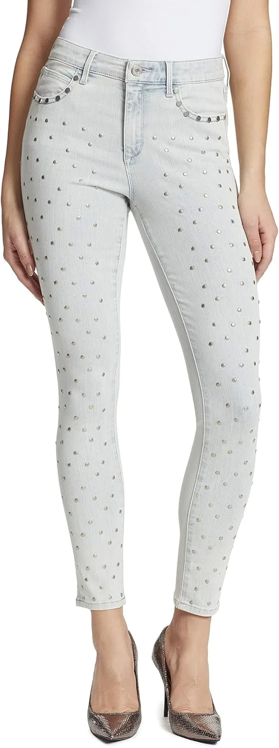 

Skinnygirl Women's Plus Size Fritzo Studded Skinny Ankle