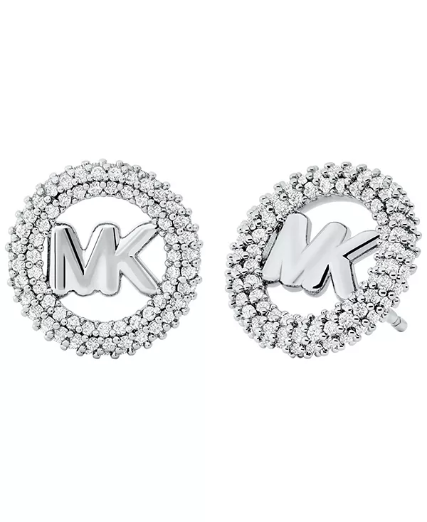 

Серьги-Гвоздики с маленьким логотипом в серебристом тоне Michael Kors, silver