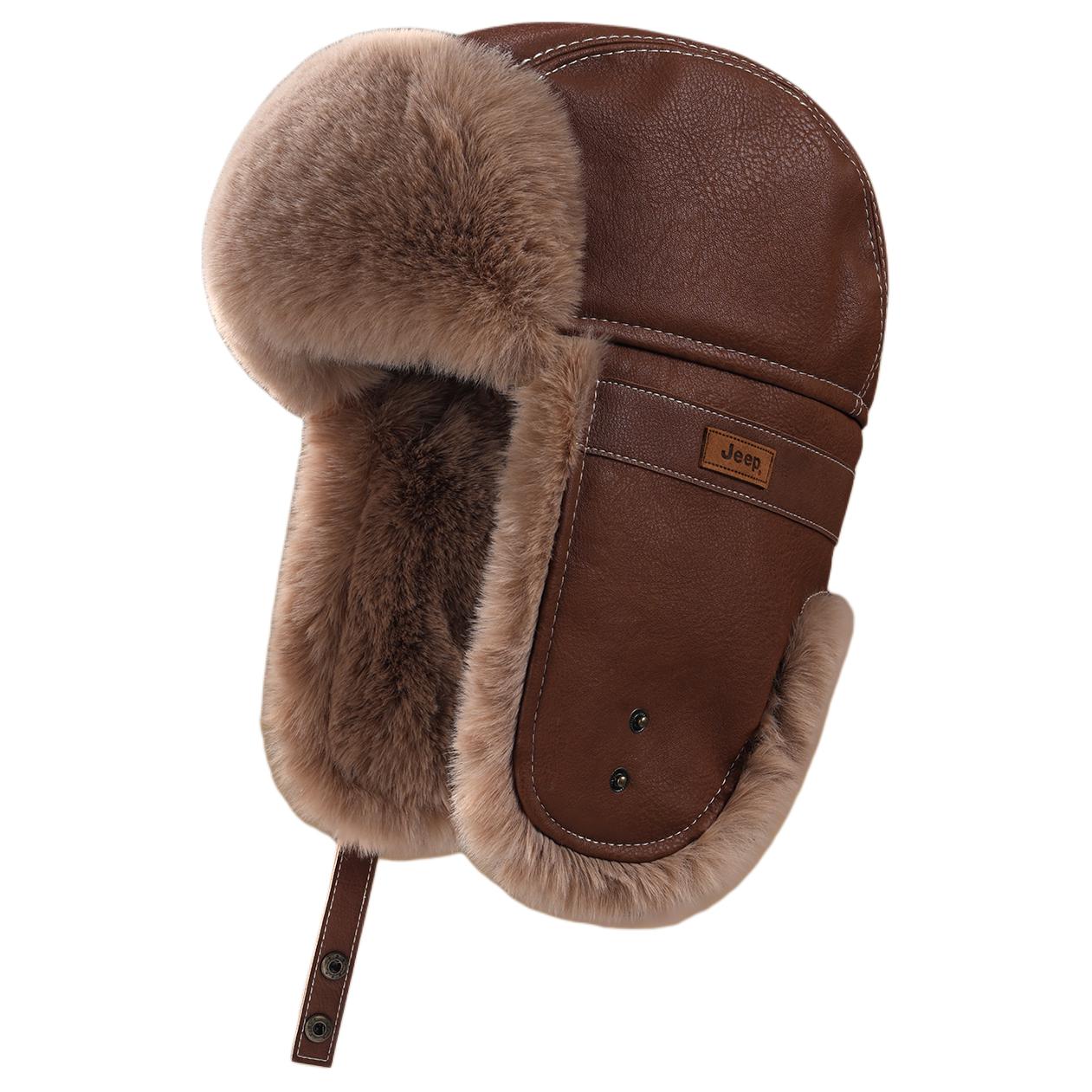 

Траппер-кепка из полиэстера Unisex Jeep, коричневый[thickened fleece-cold-resistant wind]