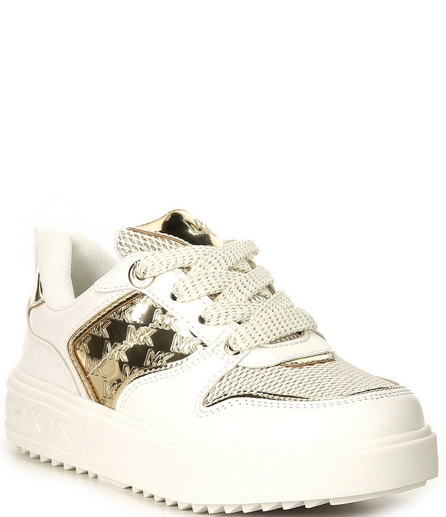 

Кроссовки с металлизированными деталями MICHAEL Michael Kors Girls' Emmet Rumi (Молодежные), белый