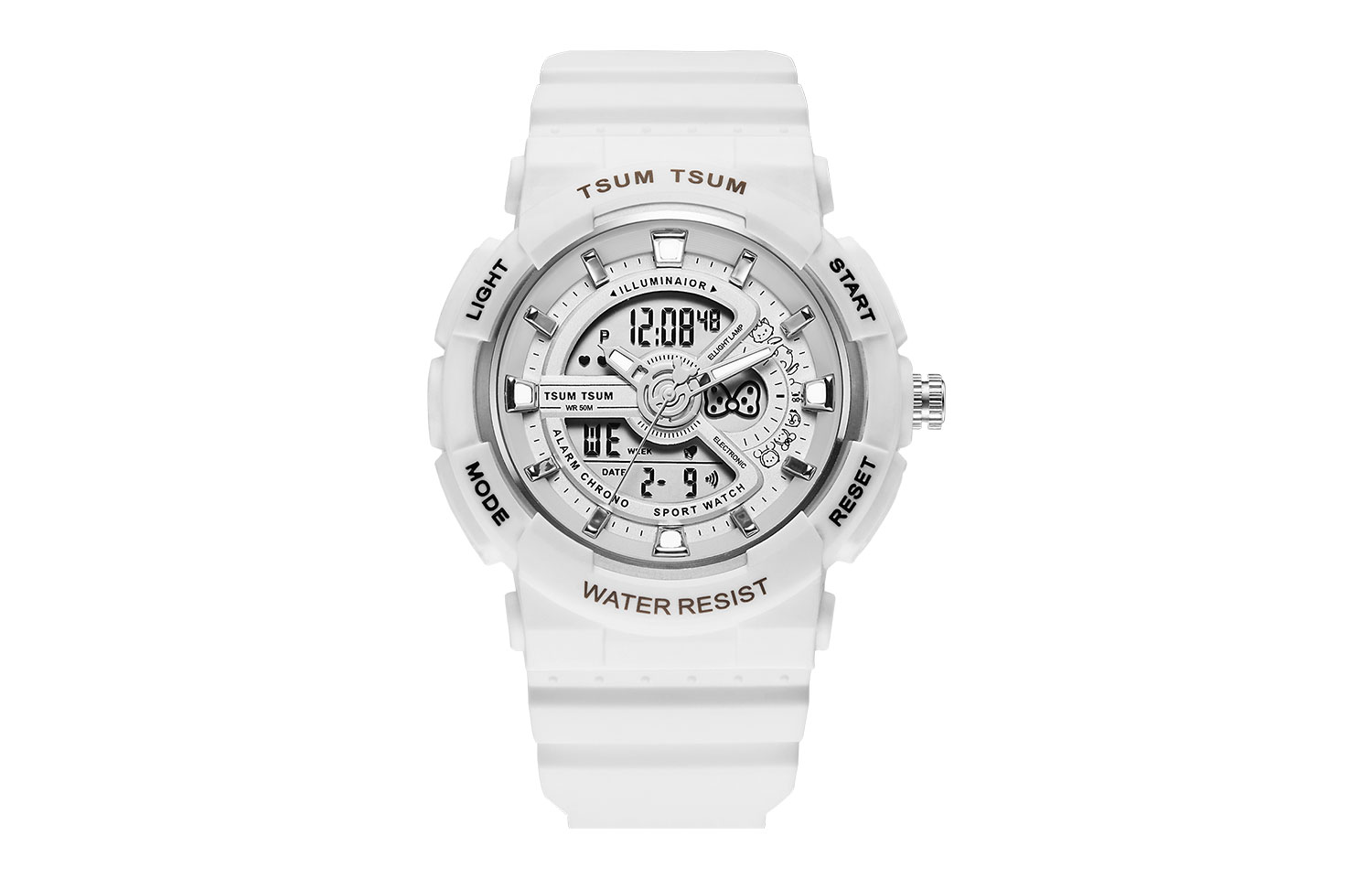 

Disney Часы Electronic Movement Silicone Strap Watch Unisex White Dial