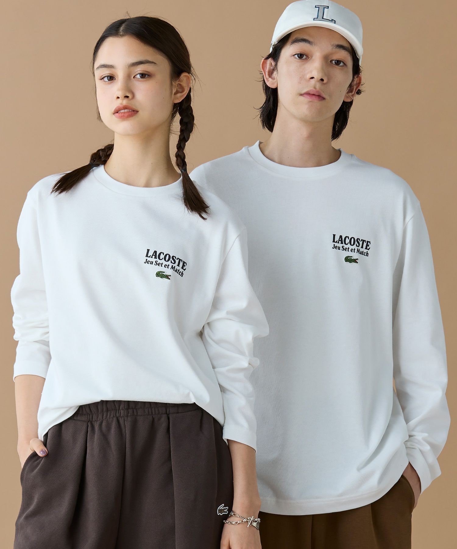 Футболка с длинными рукавами Jeu Set et Match LACOSTE, White