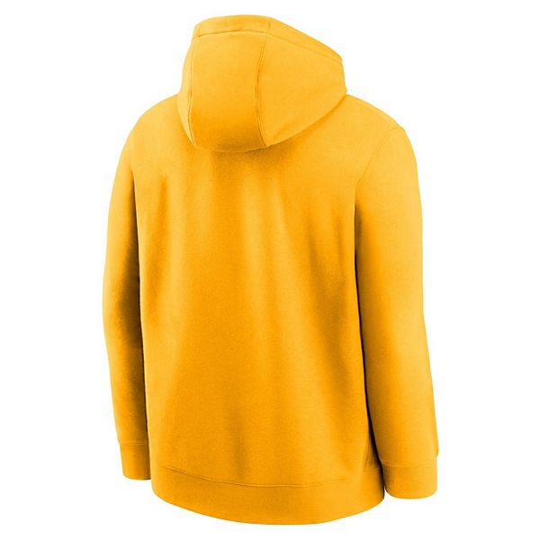 Мужская толстовка с капюшоном Club Fleece с золотым альтернативным логотипом LSU Tigers Primetime Nike — фото 4