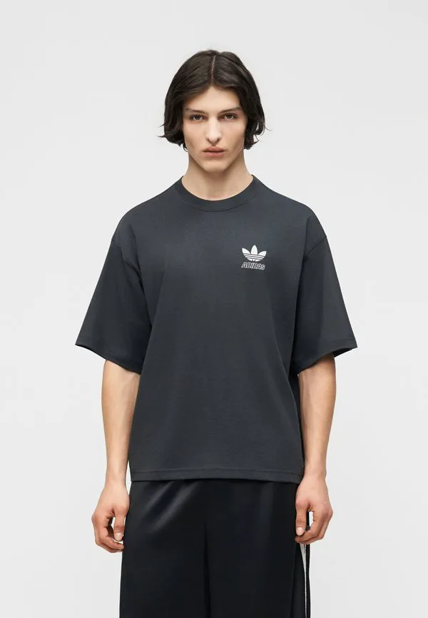 Футболка унисекс с графическим логотипом starts Adidas Originals, Carbon — фото 2