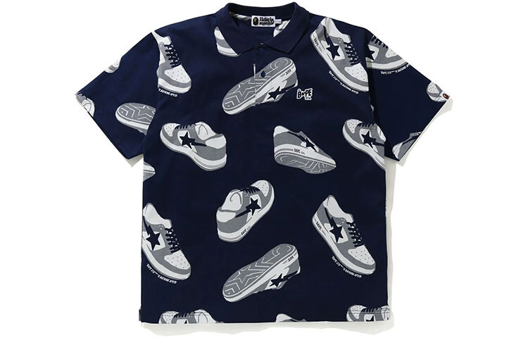 

Мужская рубашка поло Bape A Bathing Ape, черный