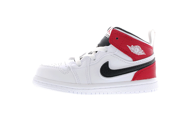 

Сандалии Jordan 1 Mid White Black Gym Red TD