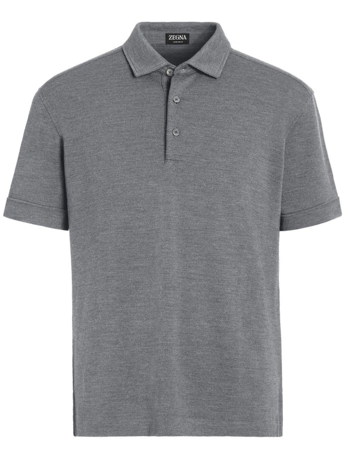 

Zegna меланжевая рубашка поло, серый