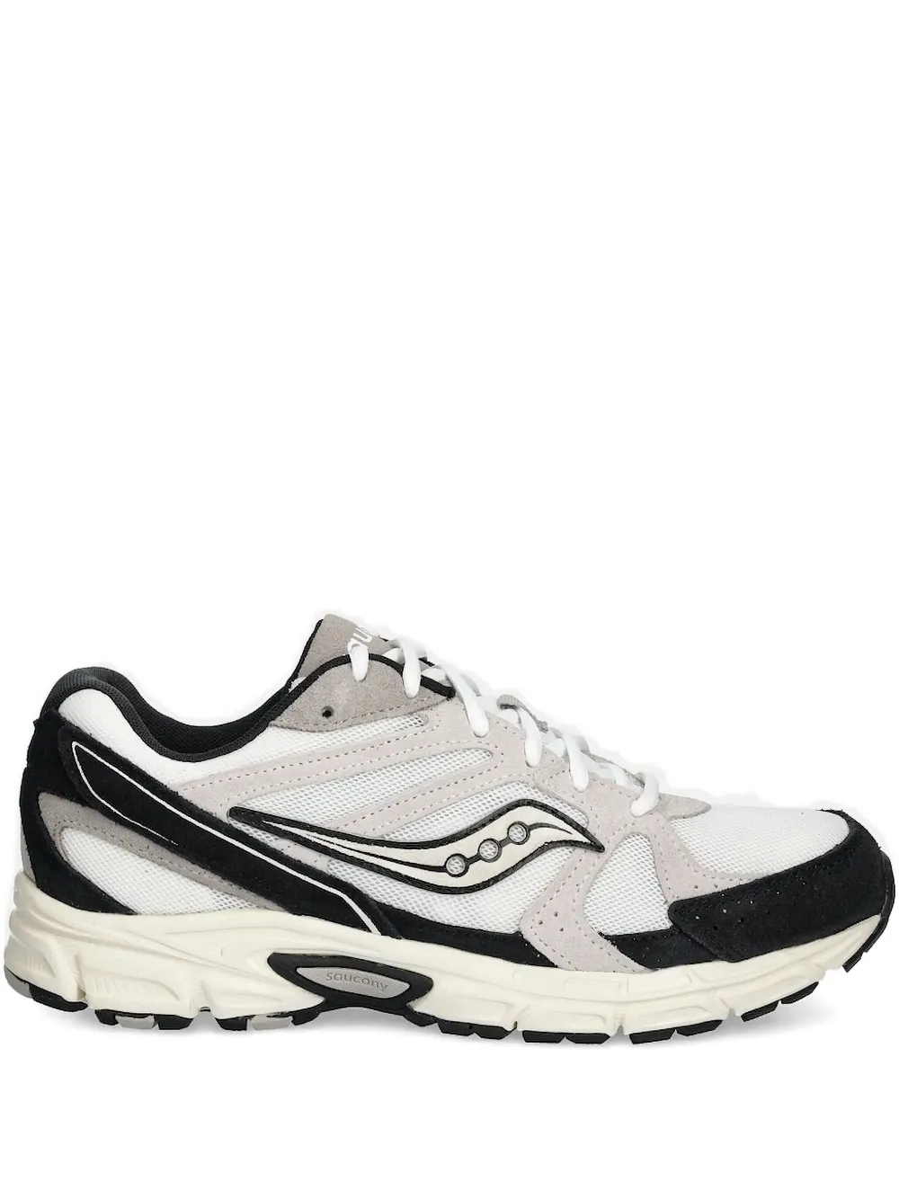 

Низкие кеды с сетчатыми вставками из замши Saucony, белый