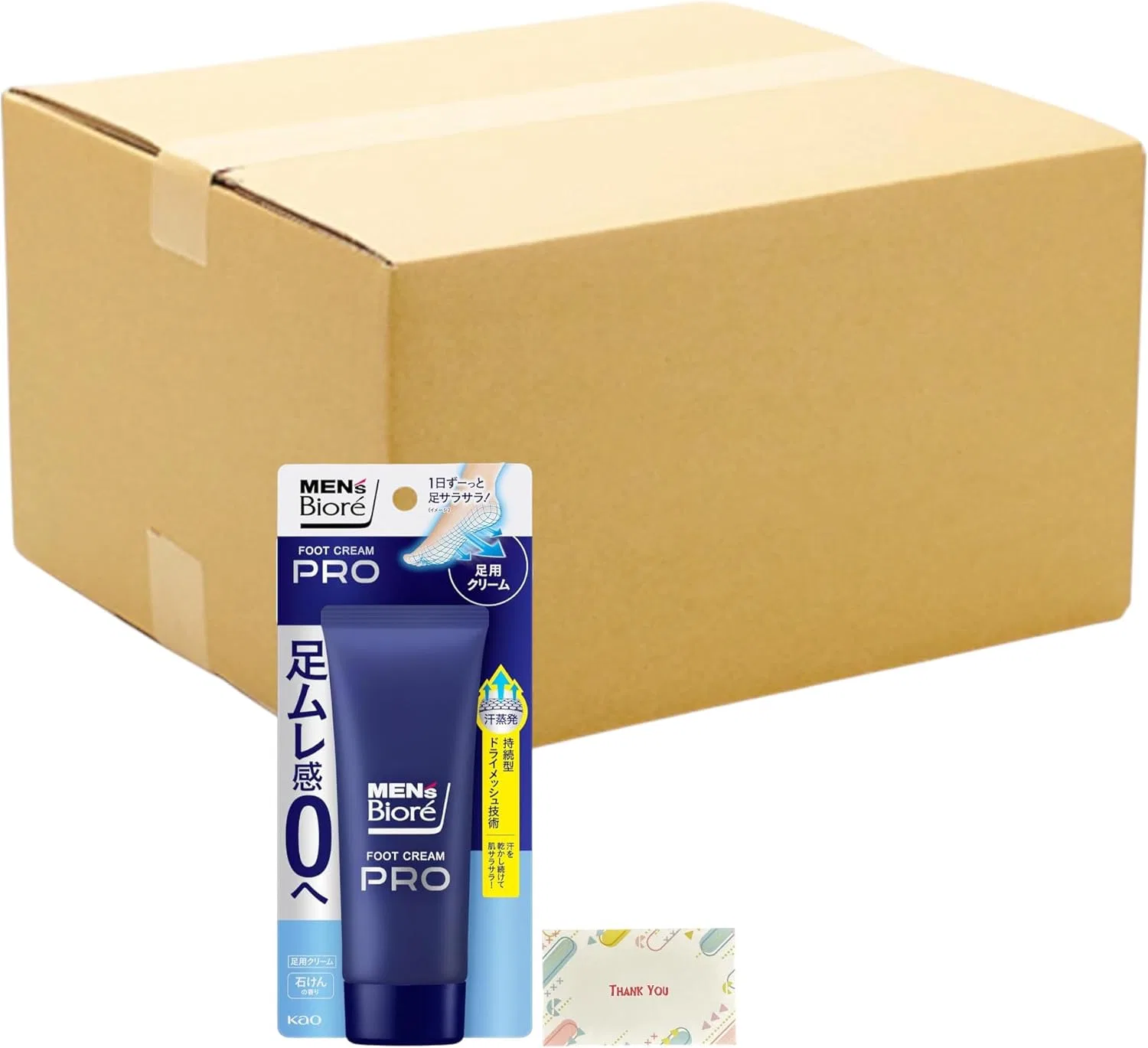 Крем для ног Men's Biore Foot Cream PRO с мыльным ароматом, 70 г, набор 24 шт Kunutonn