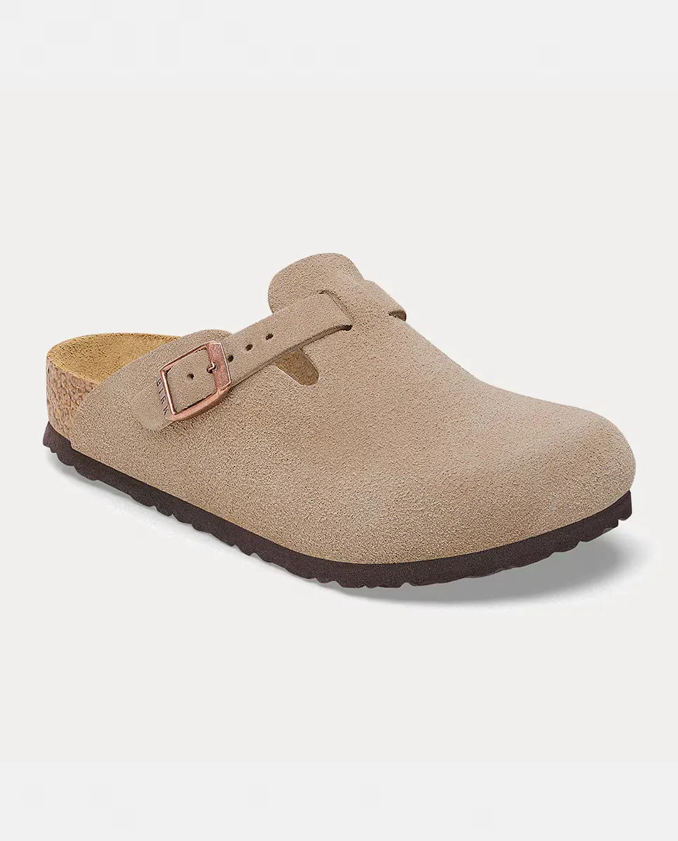 Сандалии детские замшевые Birkenstock, коричневый — фото 3