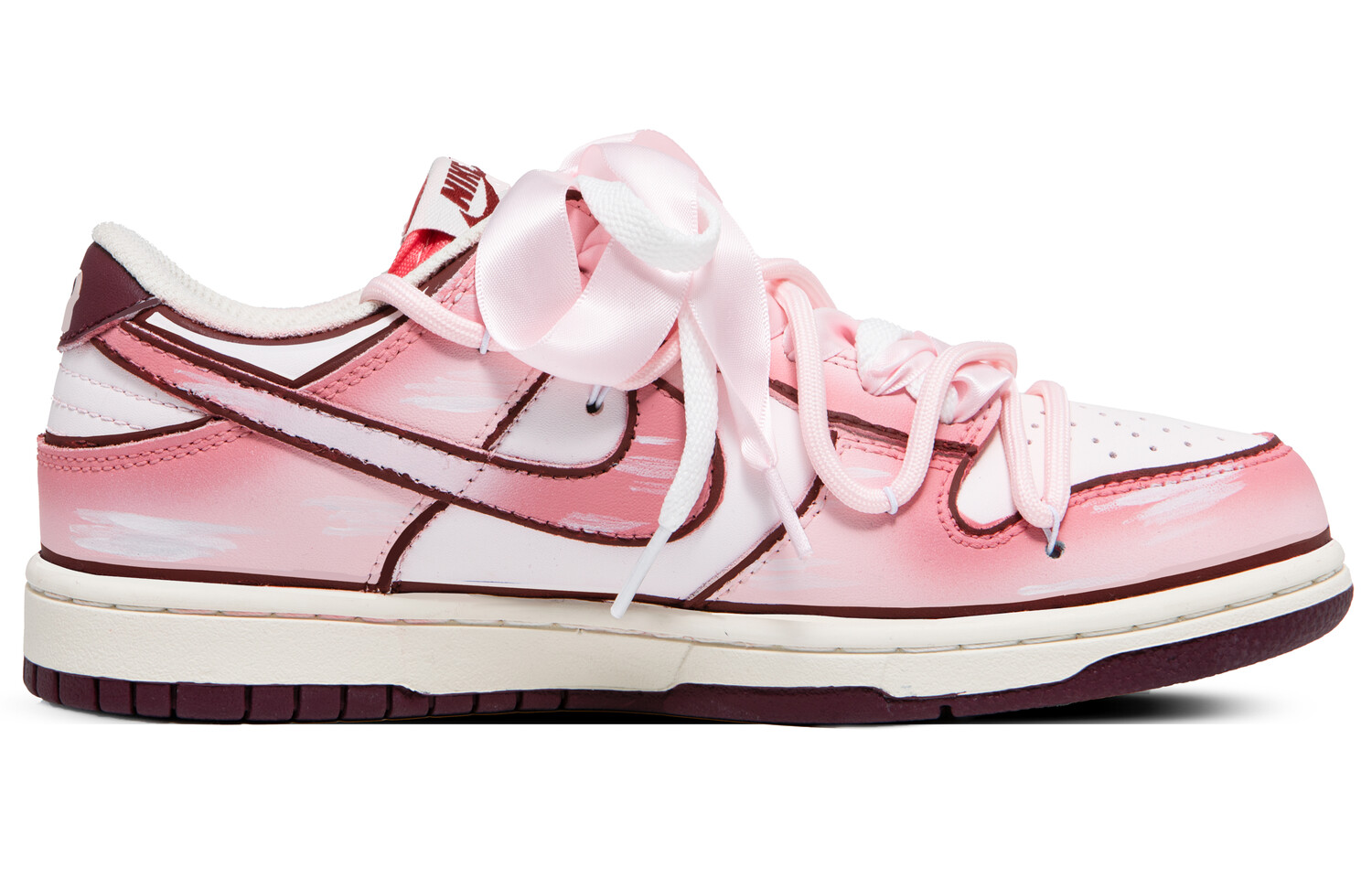

Кроссовки Nike Dunk Lifestyle Shoes Women's Low-top Pink/white, розовый