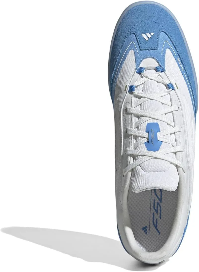 Мужские бутсы Adidas F50 Messi Freestyle, белый/металлик/синий — фото 3