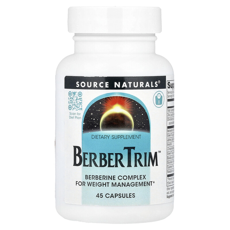 

Source Naturals, BerberTrim , 45 капсул